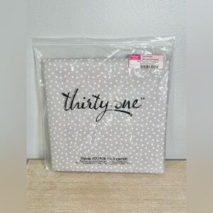 Thirty-One Wall Together Pinboard Light Gray White Polka Dot Wall Decor Picture